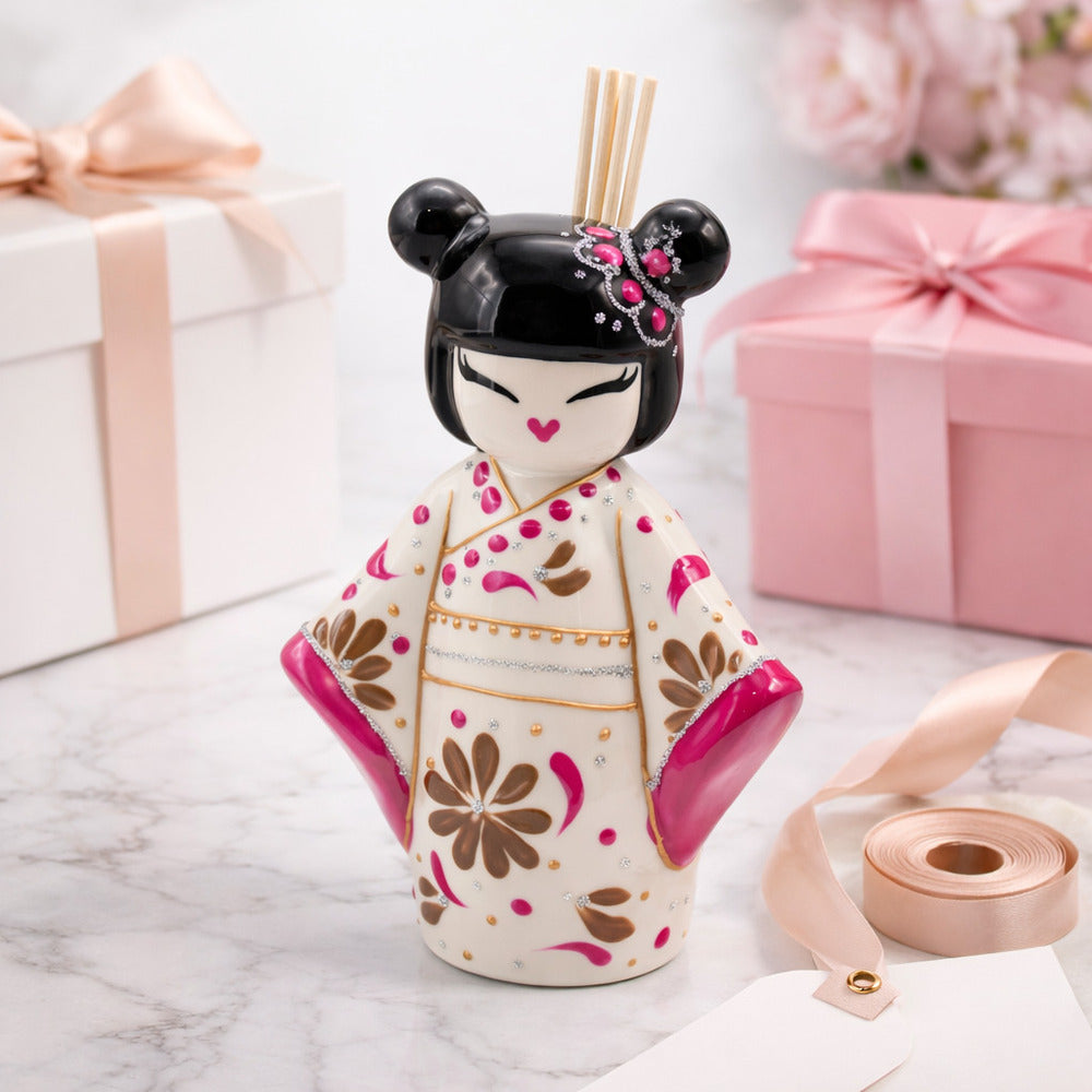 Sharon Diffusore d'Ambiente Kokeshi Porcellana H15x10 cm FX