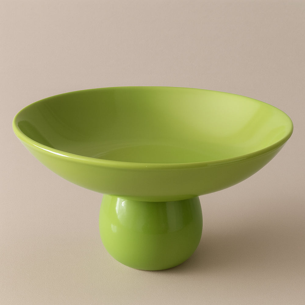 Alzatina Porcellana Colorata Moderna Ø 20 cm H 10 Verde