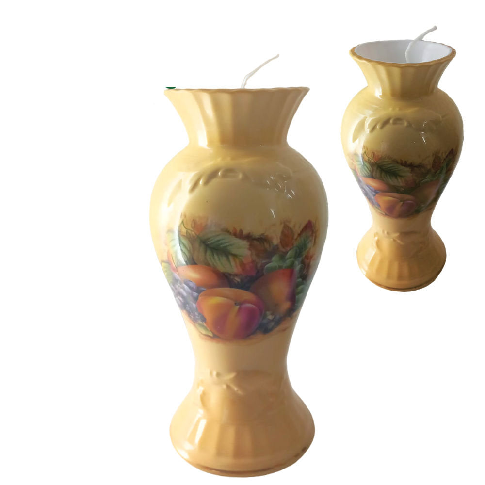 Aynsley Vaso Candela Orchard Gold da Collezione H.16,5 cm
