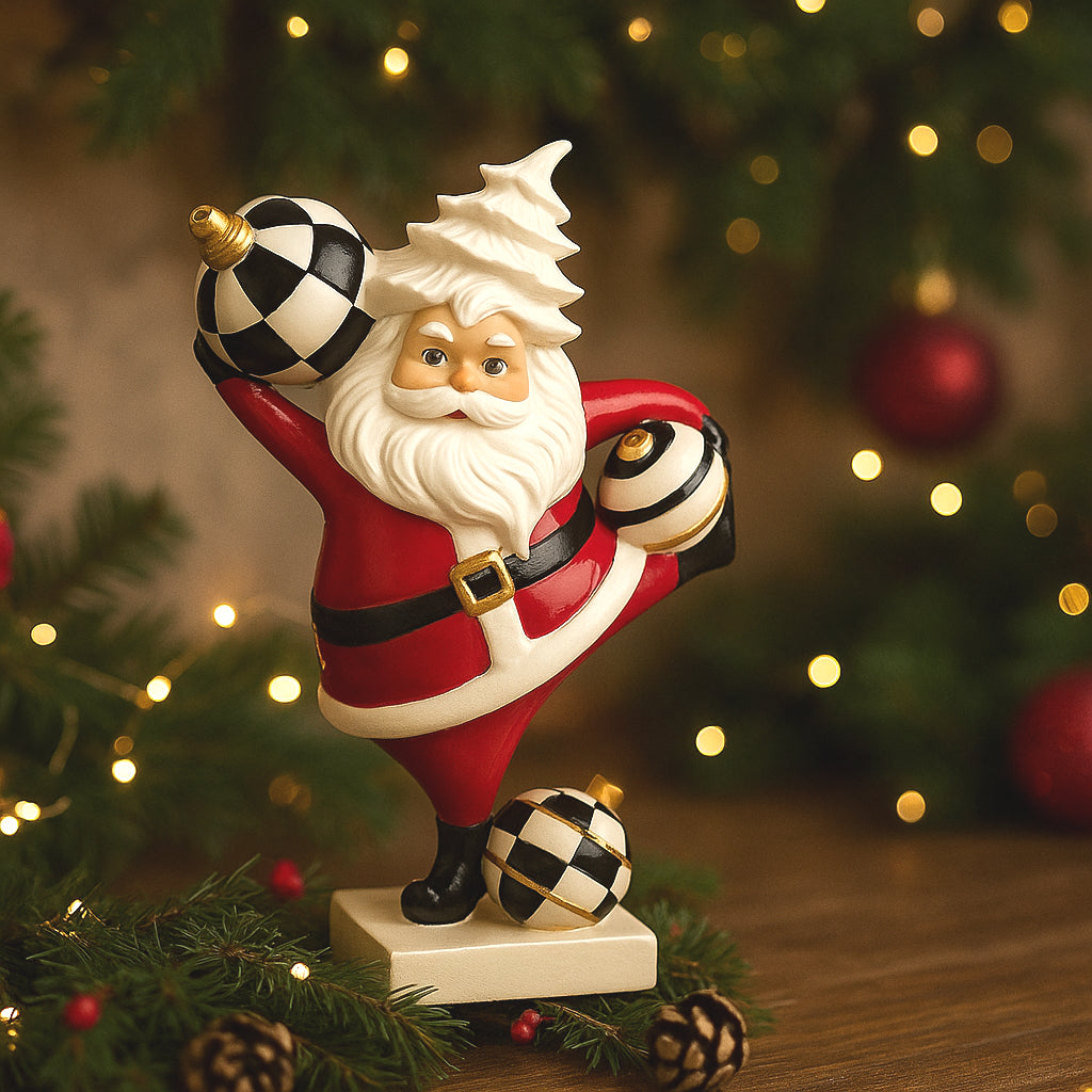 Babbo Natale in ceramica decorata Ilary Queen H 20×13 cm