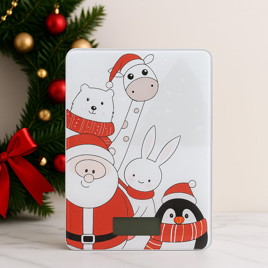 Babbomatto Bilancia Digitale 5Kg 22x15cm Decoro Natale