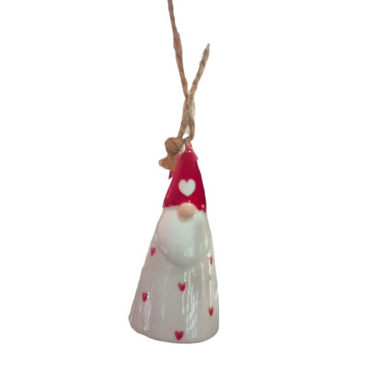 Babbomatto Decorazioni Albero di Natale in Porcellana Cuorematto 5/8 cm Santa