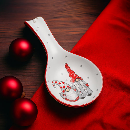 Babbomatto Poggiamestolo Gno-Matti in Ceramica - Decorazione Cucina 23cm