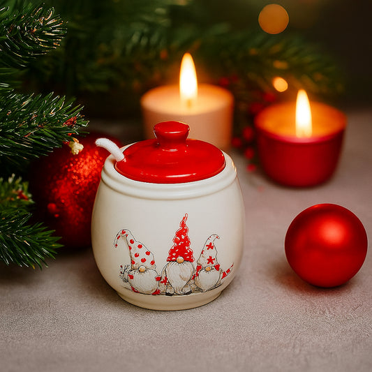 Babbomatto Zuccheriera in Ceramica "Gno-Matti" - Decorazione Cucina 10x11cm