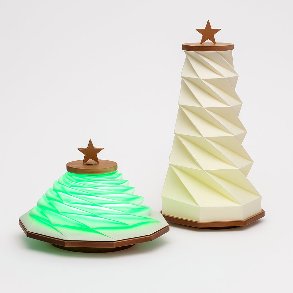 Babbomatto lampada Albero Natale estensibile 16x92 chiusa 16x30 aperta