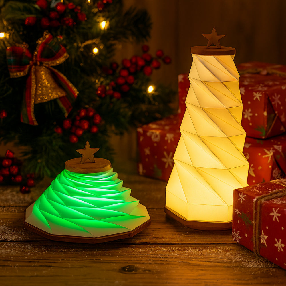 Babbomatto lampada Albero Natale estensibile 16x92 chiusa 16x30 aperta