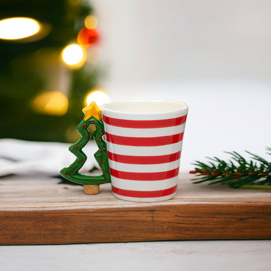 Babbomatto Mug Albero di Natale in Ceramica cm10H