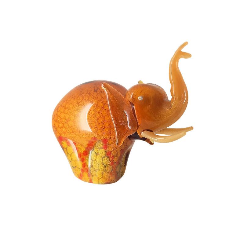 CBCR Elefante Di Murano con Murrine Cose Belle Cose Rare 27x24cm Da Collezione