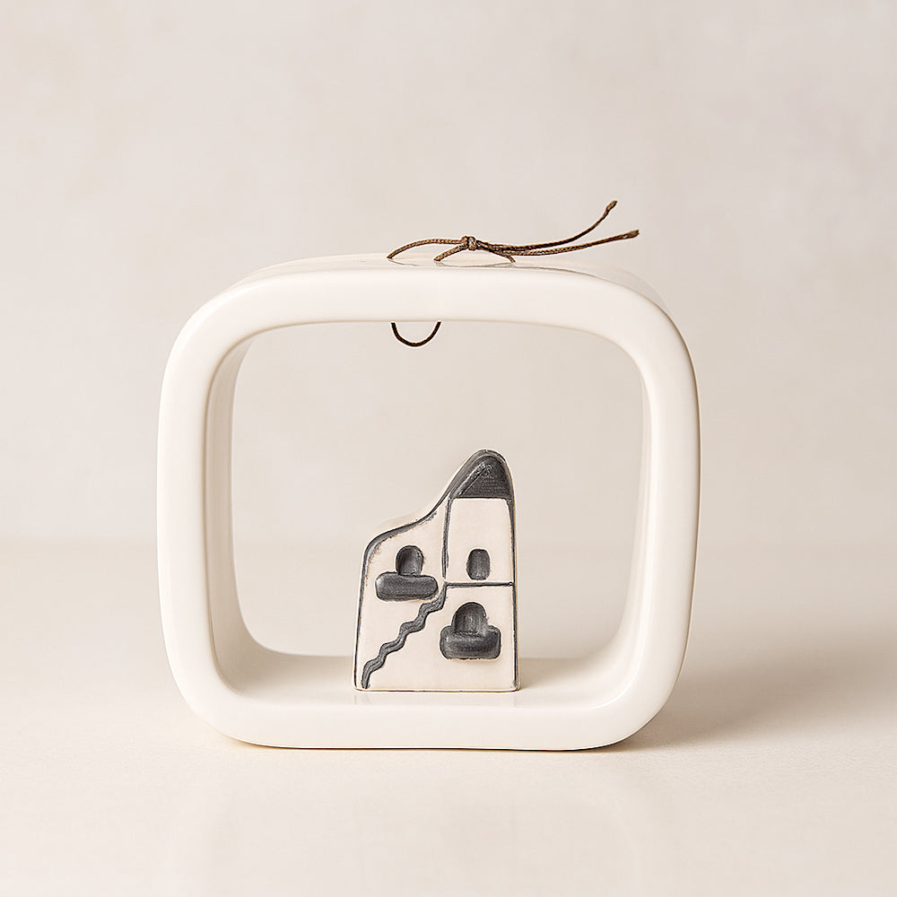 Casetta Video Terre di Scirocco in Ceramica Artistica 10,5x10,5 cm