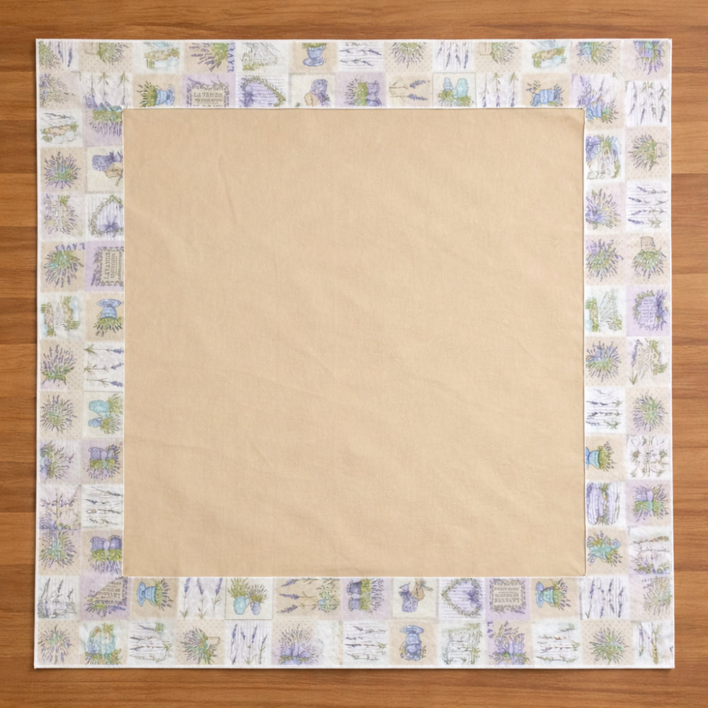 Centro Tavola Cotone Decoro Pasquale 90x90 cm