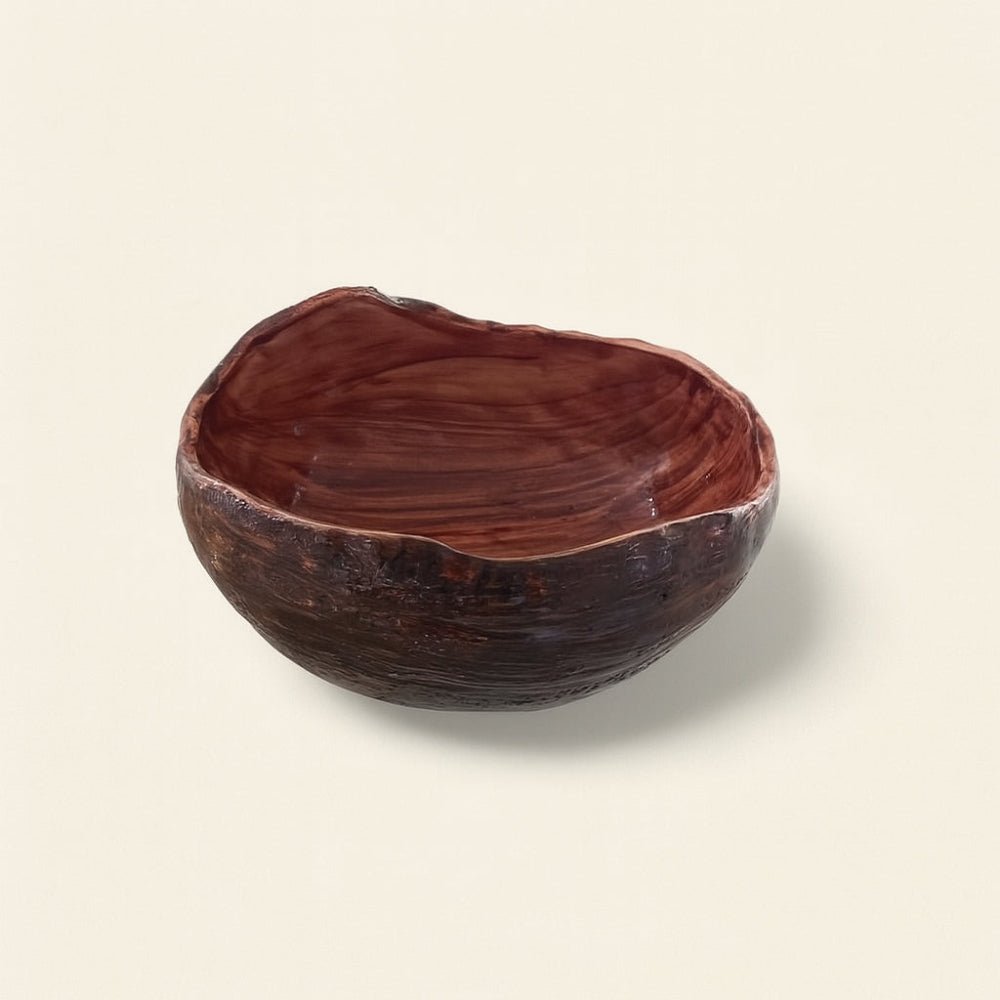 Centro tavola porta bon bon Arthesiana Cocco 20x15 cm in ceramica artigianale – Le Favole