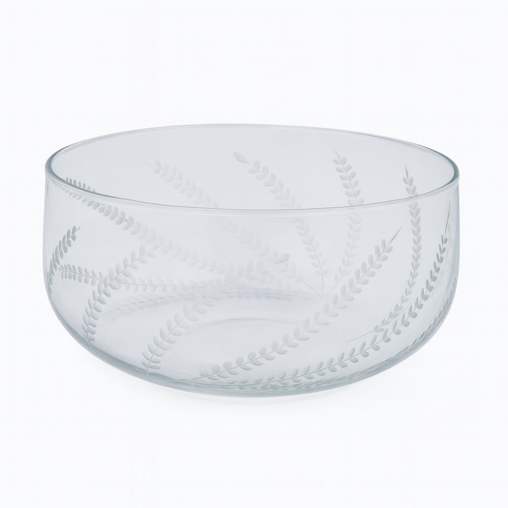 Centrotavola Michielotto in vetro decorato Ø 24 cm H 14 cm elegante