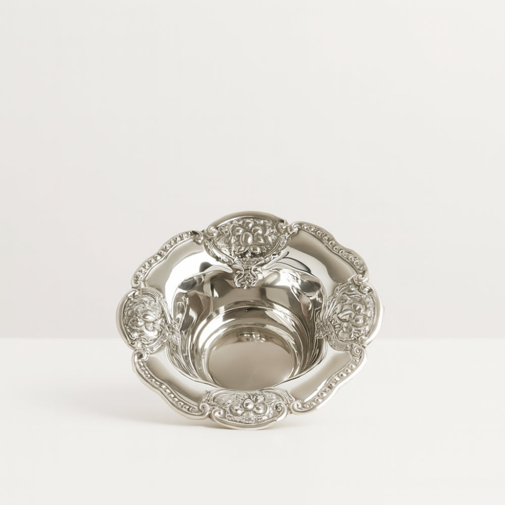 Ciotolina tonda Royal Family Ø 12 cm in Sheffield argento lucido