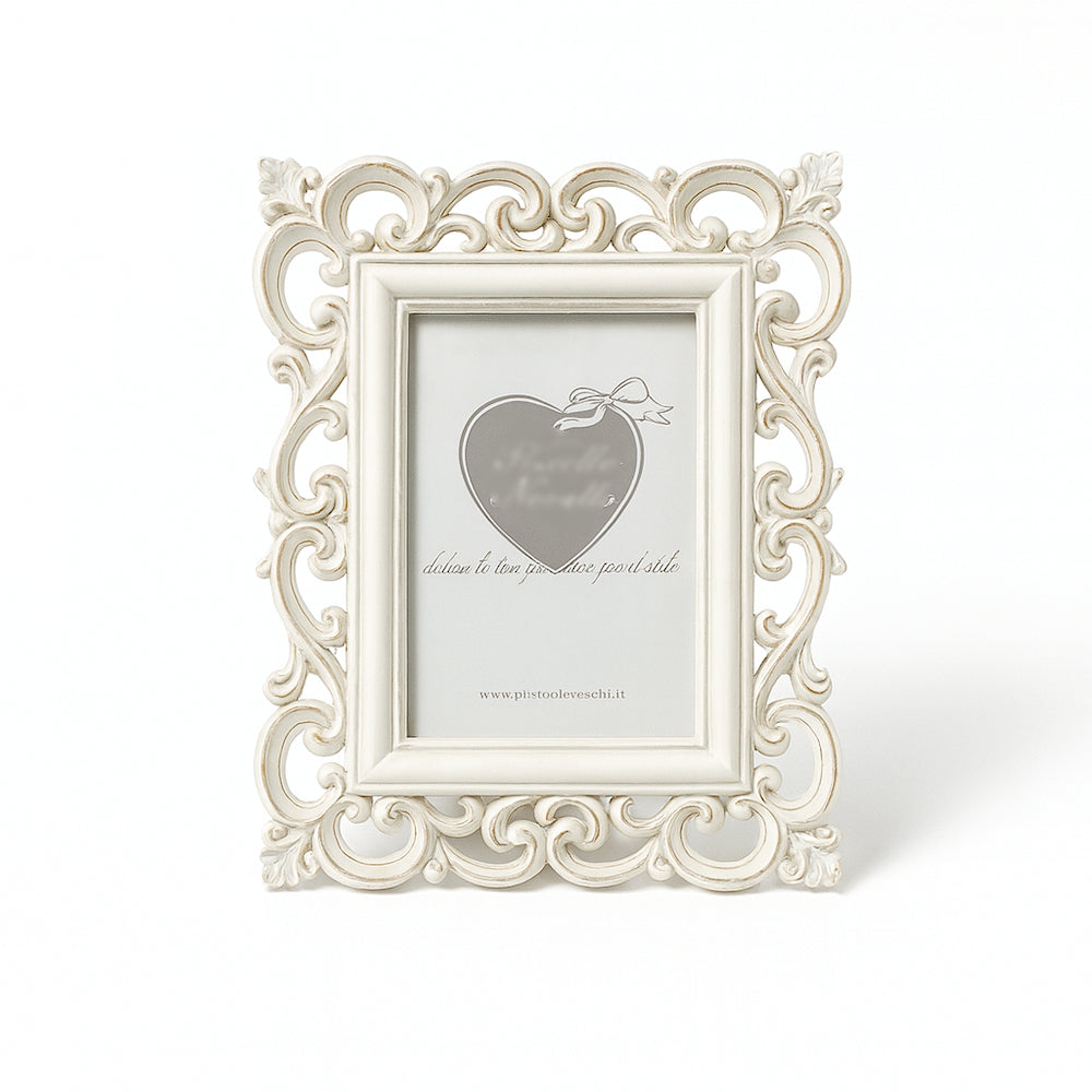 Cornice portafoto in marmorina Arte di Nacchi 27×21 cm per foto 17×14 cm