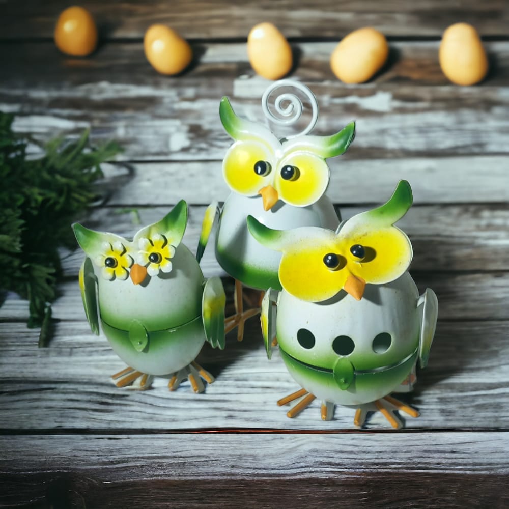 Cuorematto Set 3 Gufetti Memo Clip e Scatoline Pasquali Pasqua Verde