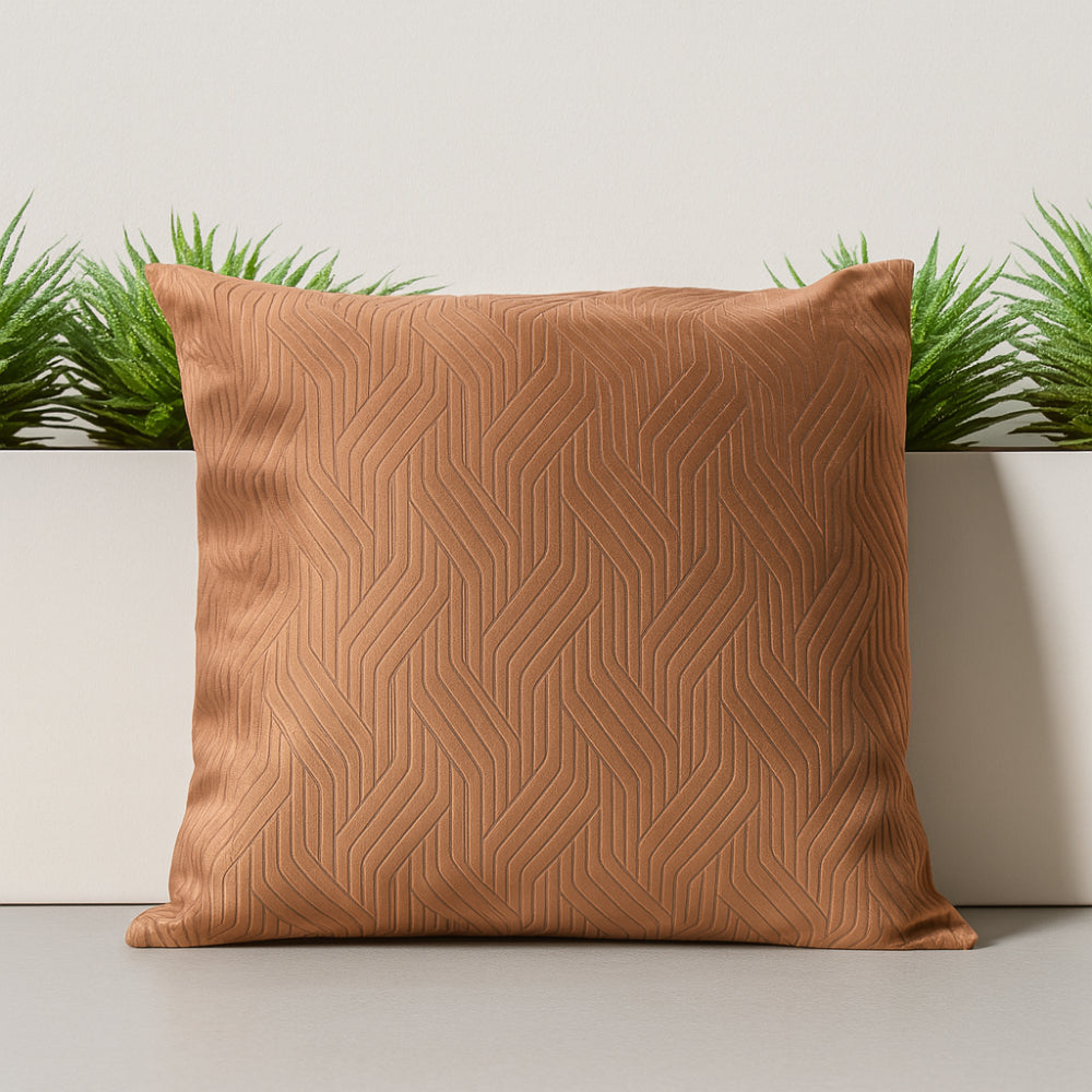 Cuscino Paola Rolando 43 cm velvet visone in tessuto elegante