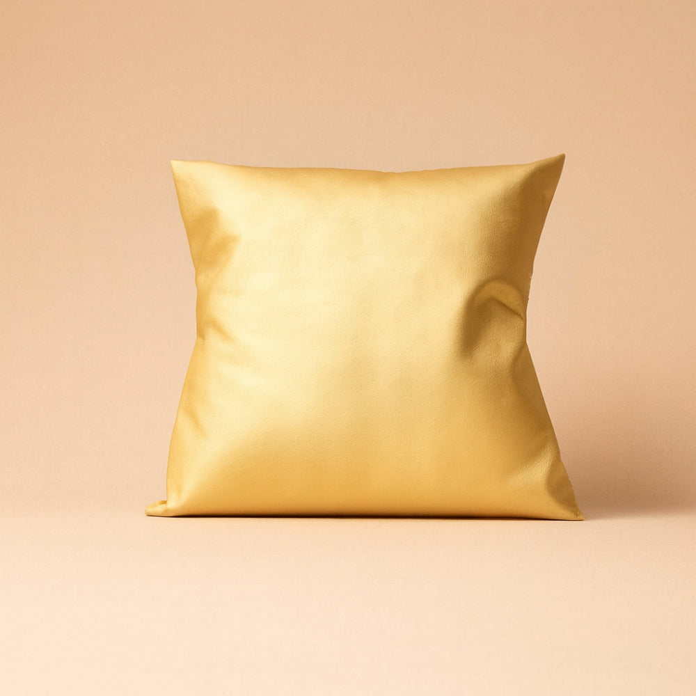Cuscino oro velvet Paola Rolando in tessuto 43x43 cm decorativo