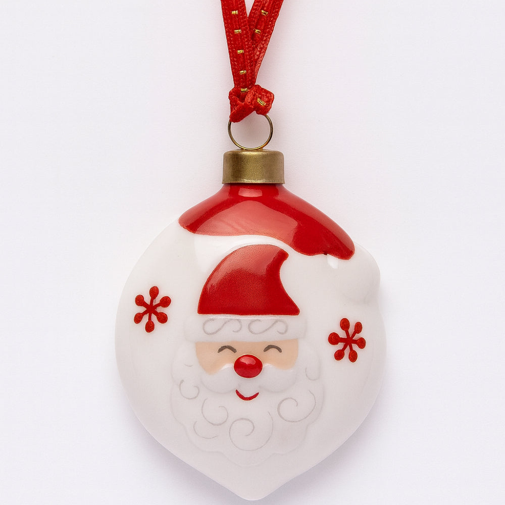 Decorazione Goccia Babbo Natale Babbomatto H 8 cm per albero di Natale