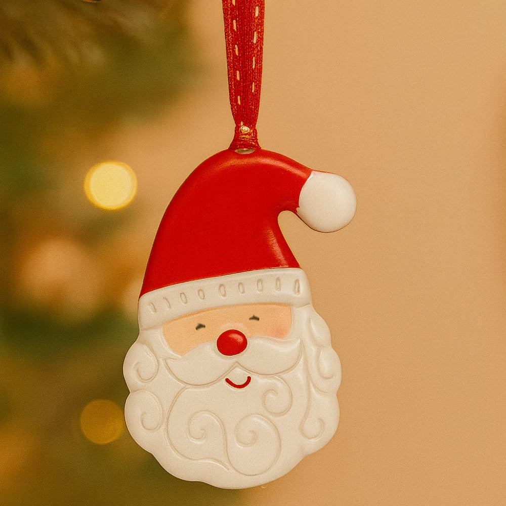 Decorazione Santa Claus Babbomatto H 8 cm per albero di Natale