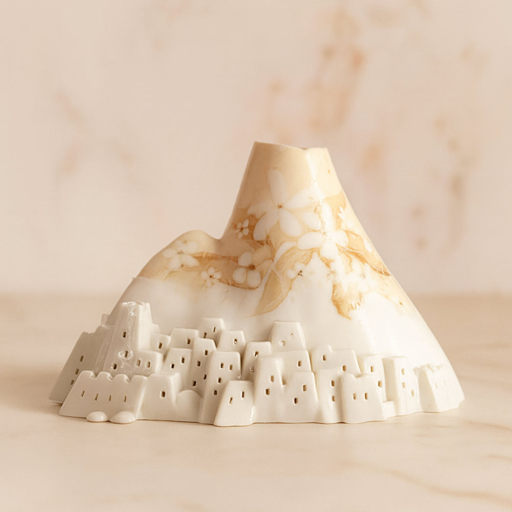 Diffusore SER Vesuvio in porcellana ambra 20 cm