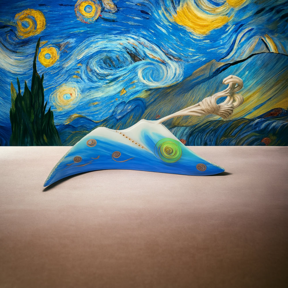 Diffusore Vesuvio Sharon "La Nuit" porcellana dipinta a mano – Simbolo notturno di Napoli Made in Italy