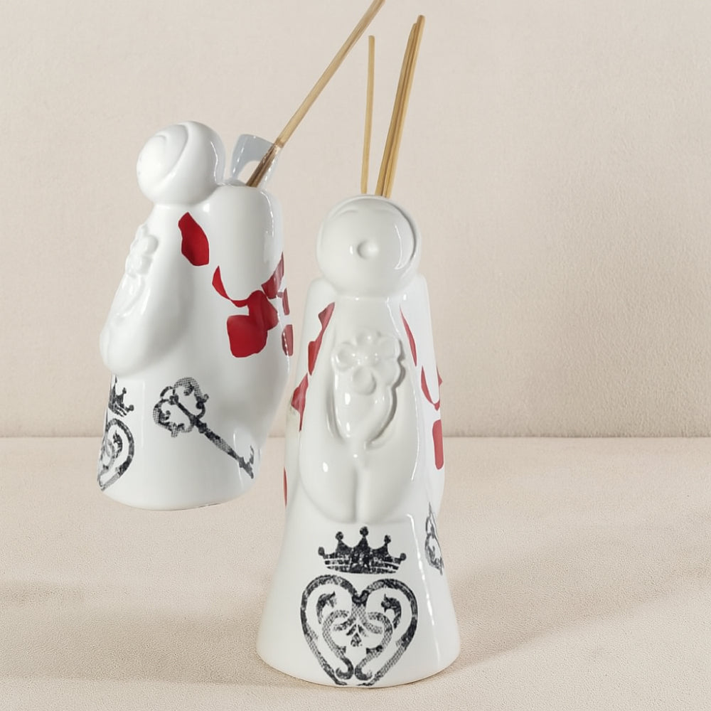 Diffusore ambiente Ceramiche Viva in porcellana a forma di angelo – Made in Italy