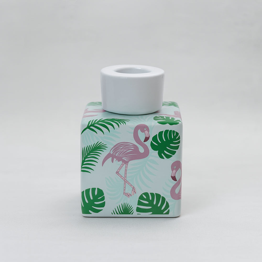 Diffusore flamingo celeste Dea Capodimonte in ceramica H 15 cm