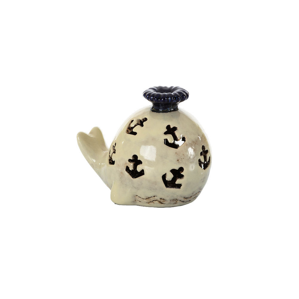 Emmebi Lampada Balena H.13x16 Cm In Ceramica