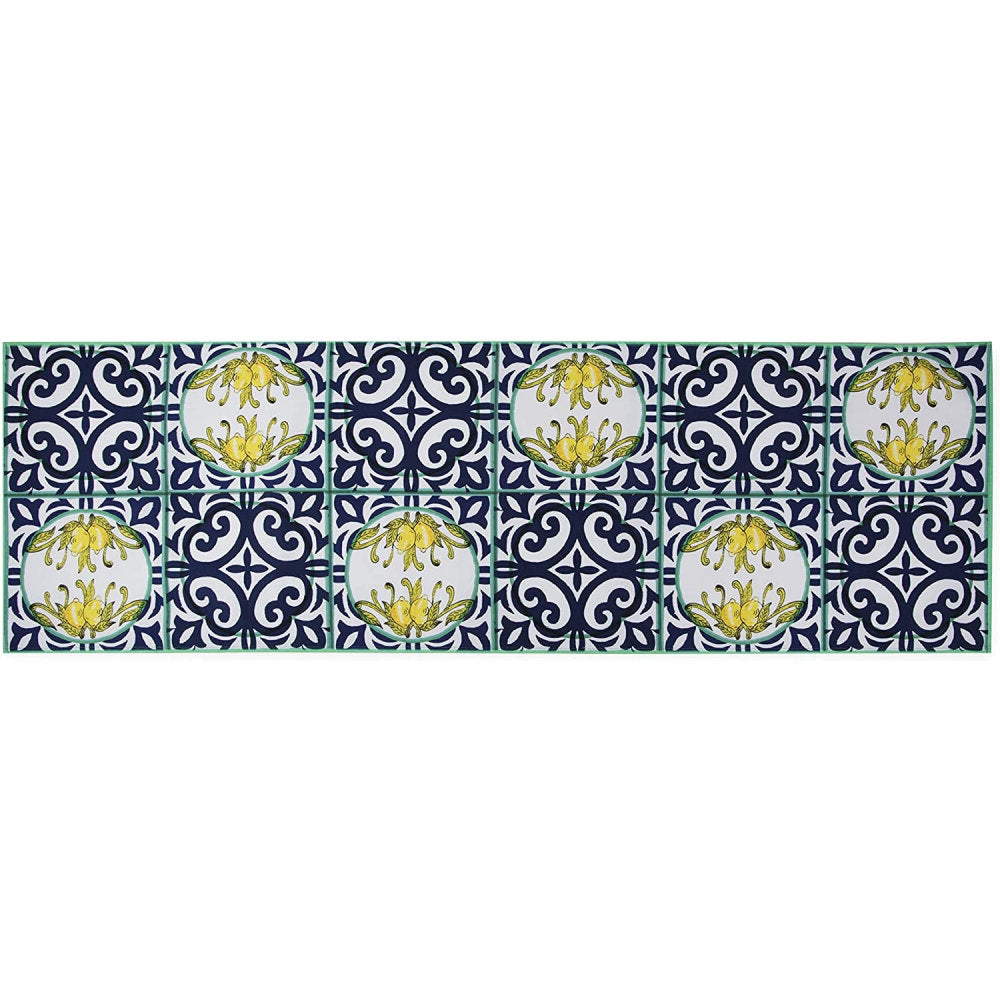 Excelsa Runner Amalfi Decoro Limoni 140x45cm in Cotone Made In Italy