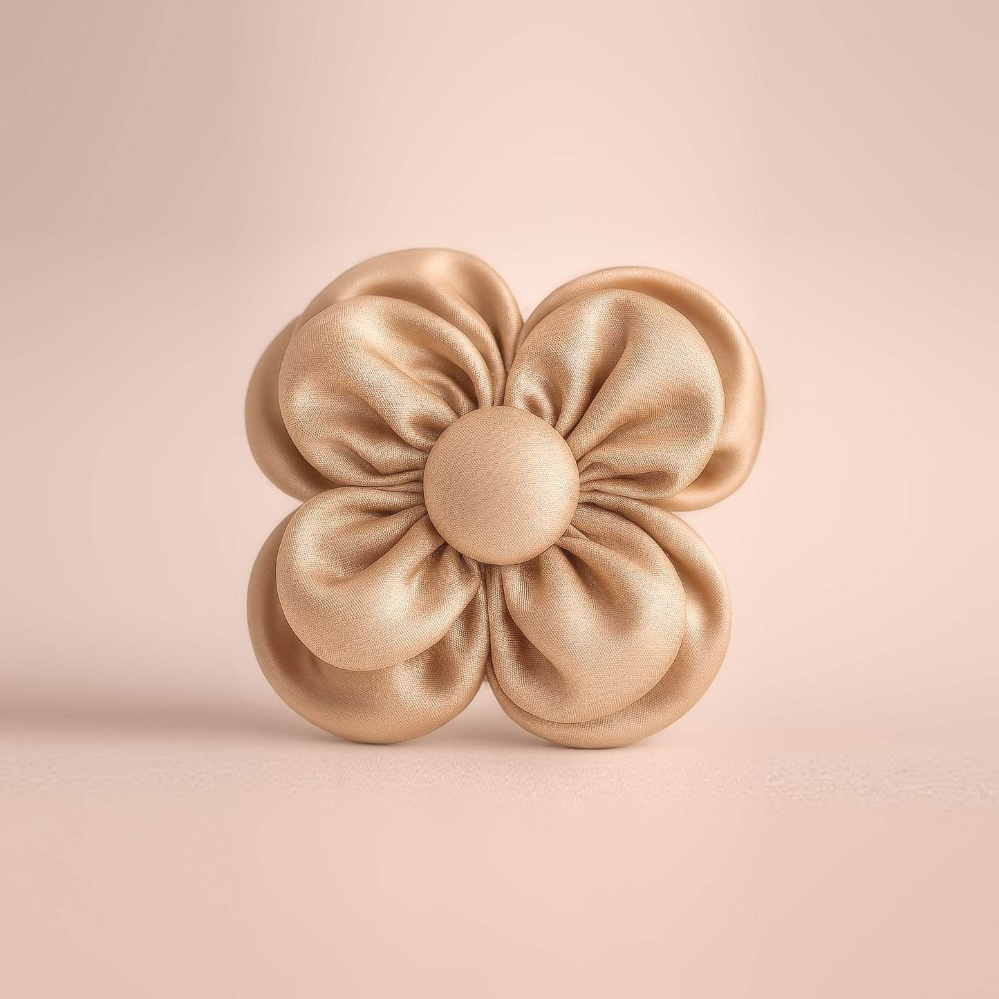 Fiore in Raso Champagne Sartoriale 8×2,5 cm Completo di confezione Lastminute Promo