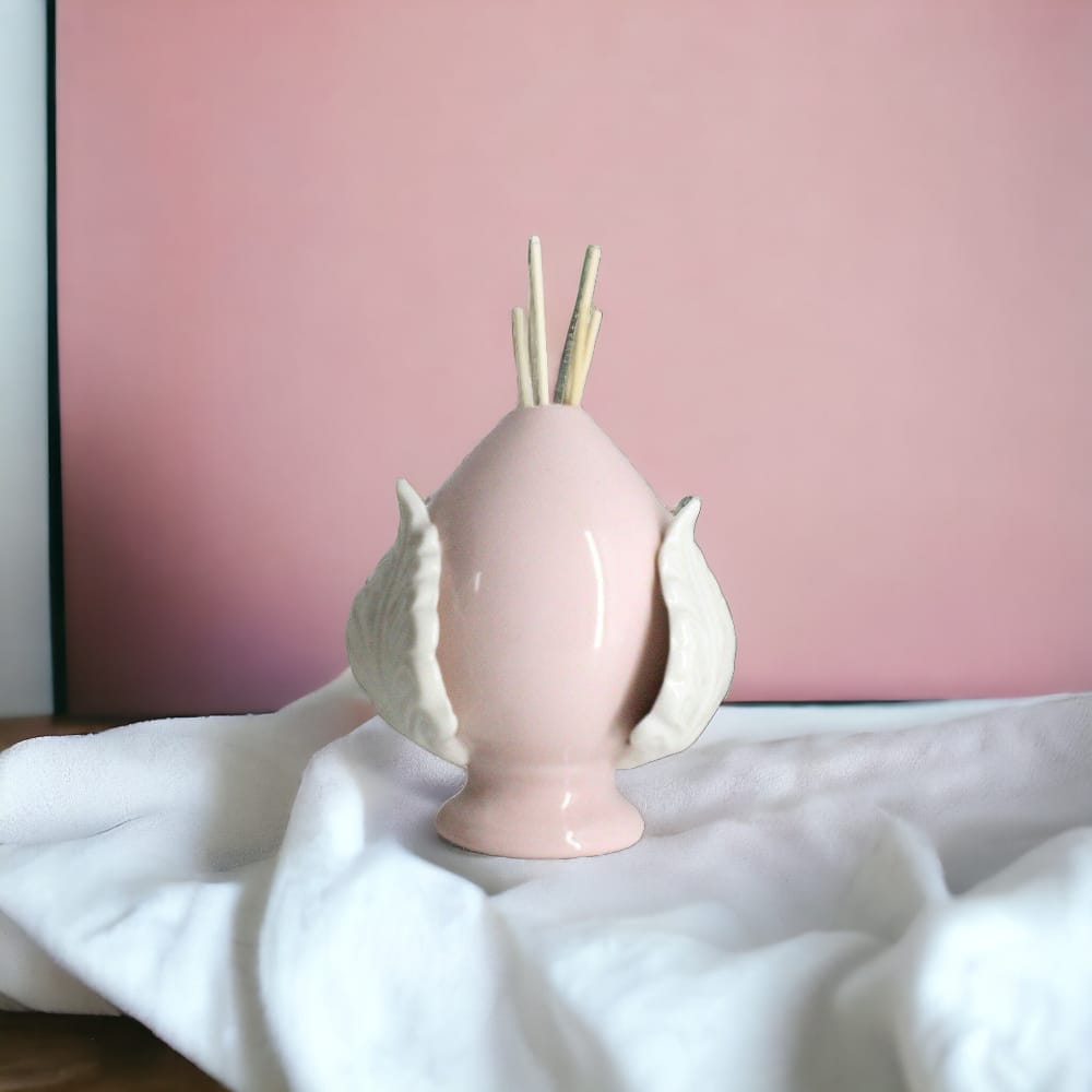 F.lli Majello Capodimonte Pumo Rosa Diffusore In Porcellana H.16x12 Pomo Portafortuna Pugliese Colorato