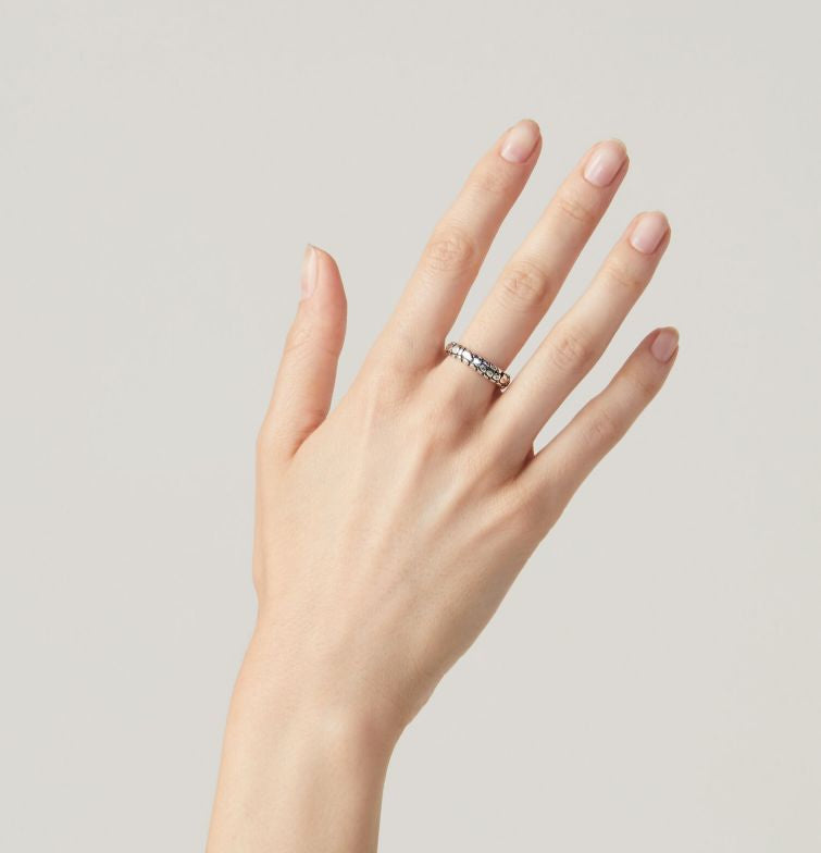 Giovanni Raspini Anello Mini Crocodile 10657 - Misura 14 Ring Argento 925