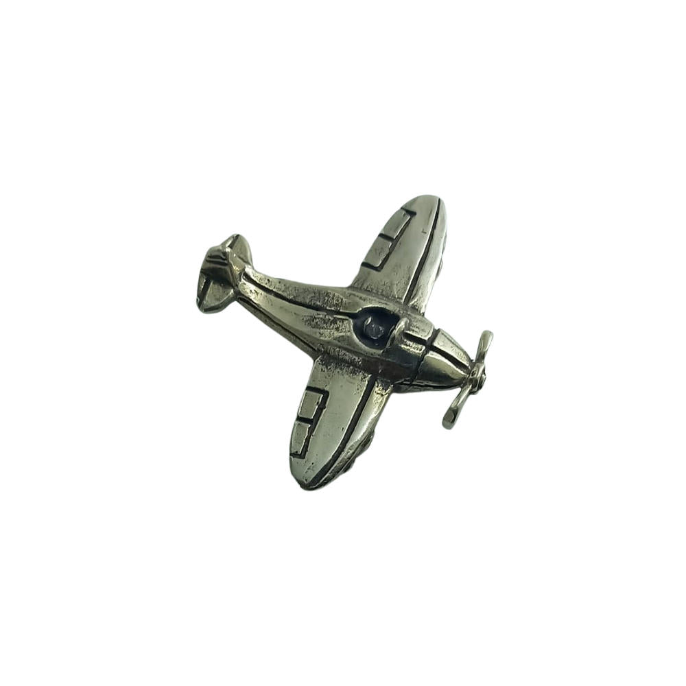 Giovanni Raspini Bronzo Bianco Aereoplano 4 Cm