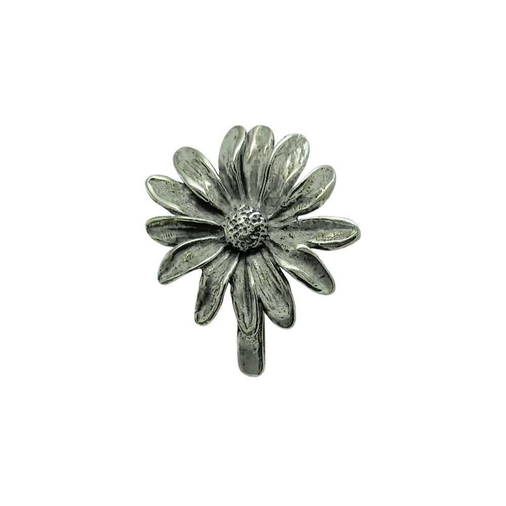 Giovanni Raspini Bronzo Bianco Porta Block Notes Margherita Diam.3,4 Cm B0300