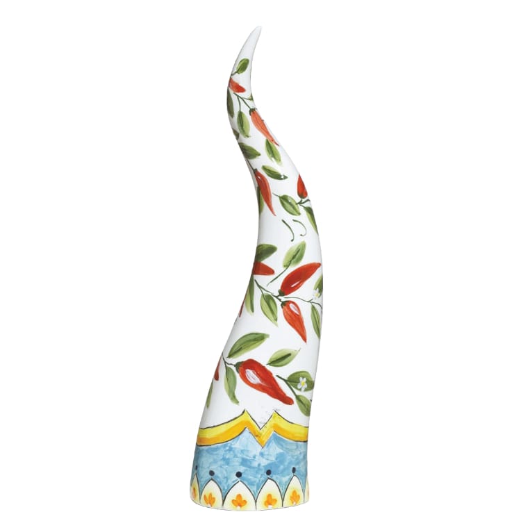 Gli Alberelli Corni in Capodimonte Dipinti a Mano - Limone Peperoncino e Vietri Made in Italy