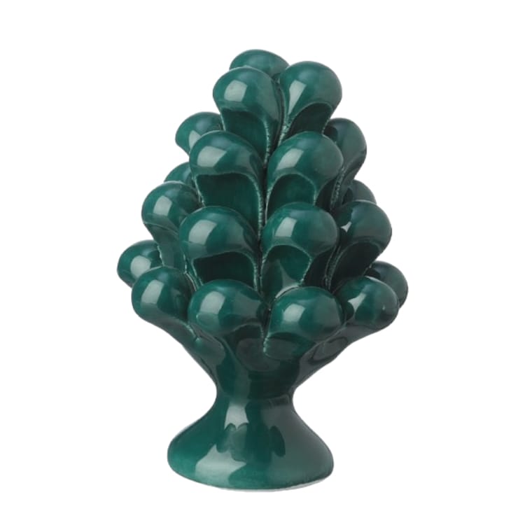 Alberelli Pigna Siciliana Verde in Capodimonte 11x17 Cm Made in Italy