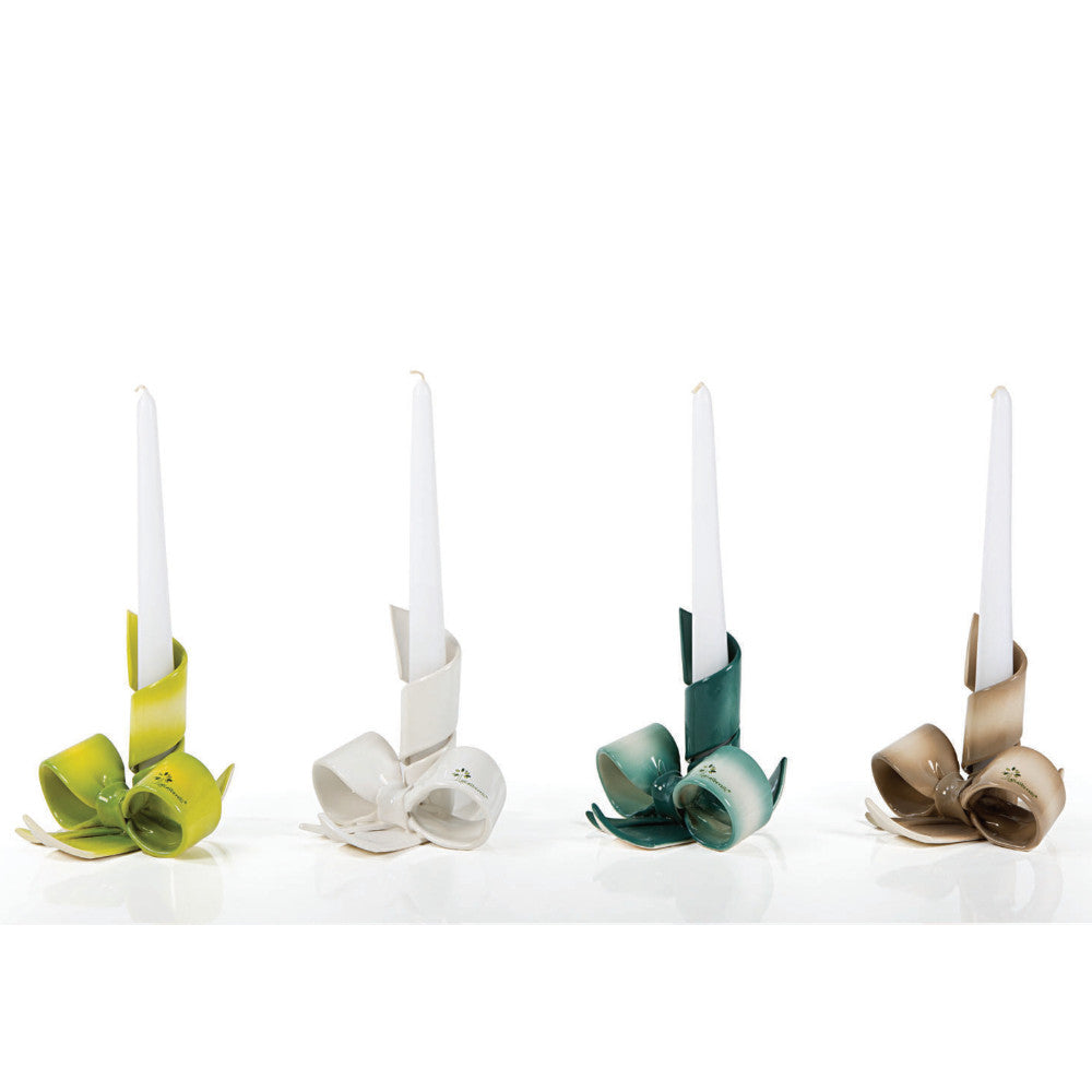 Gli Alberelli Porta Candele Fascia Ceramica colorate 0527 Cm. 14X14
