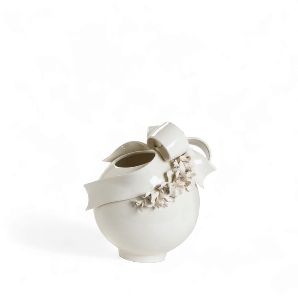 Gli Alberelli Vaso Fiocchi e Rose 30x38 cm Made Italy 0551