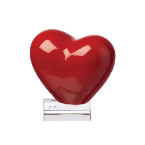 Gli Alberelli Collezione Cuore in Capodimonte con base in Plexy Made In Italy Varie misure e colori