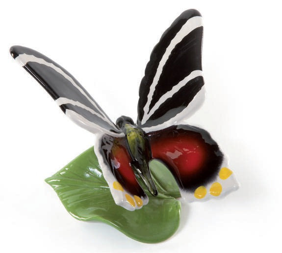 Gli Alberelli Farfalla in ceramica di Capodimonte 12x18cm 0158D