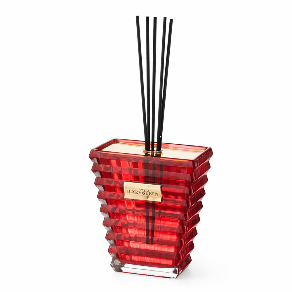 Ilary Queen Diffusore Vetro Rosso Taormina Design 10x13 cm