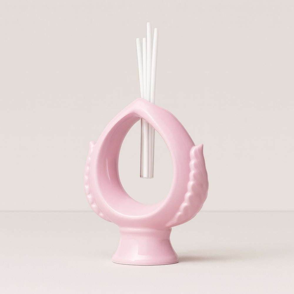 Ilary Queen – Pumo Rosa Diffusore in Porcellana