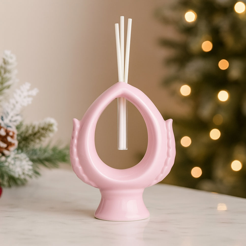 Ilary Queen – Pumo Rosa Diffusore in Porcellana natale