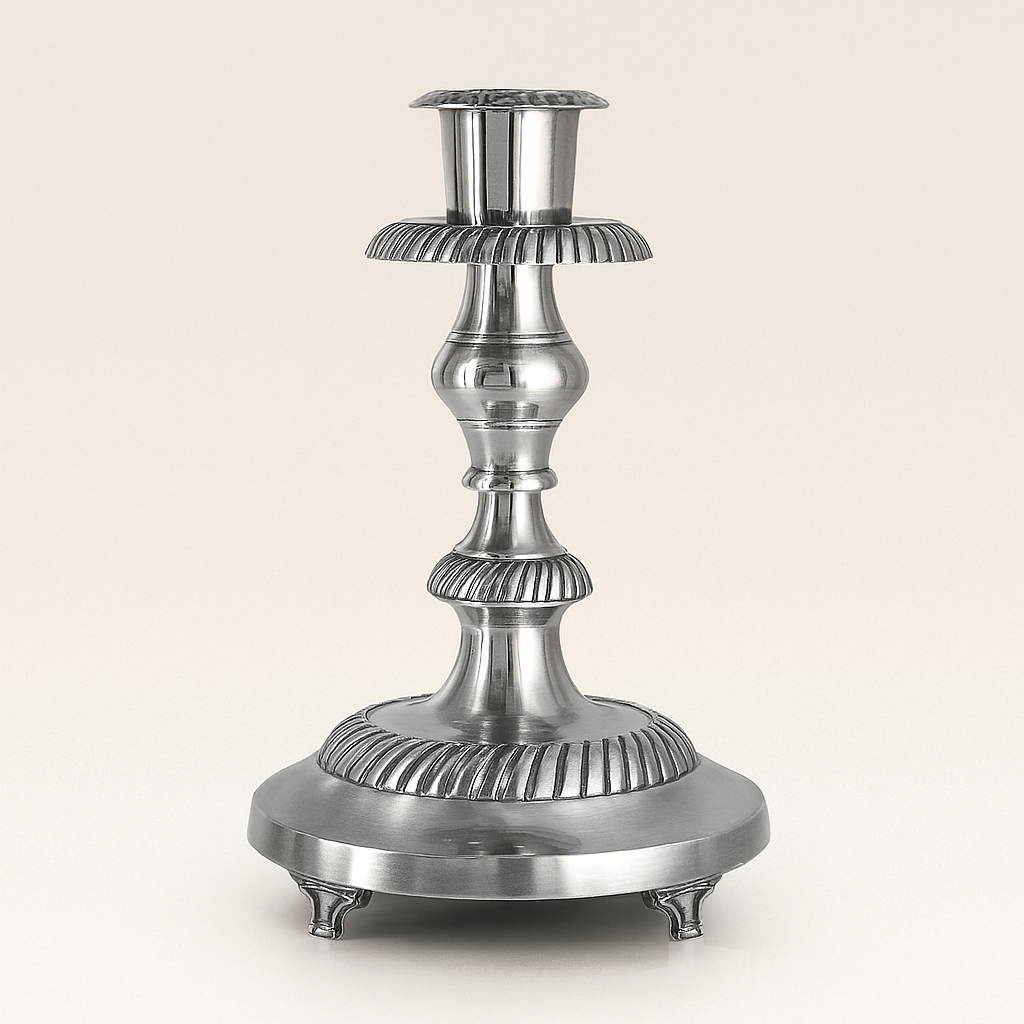 Jordan – Portacandele Old Sheffield Anticato 23x16 cm – Le Favole