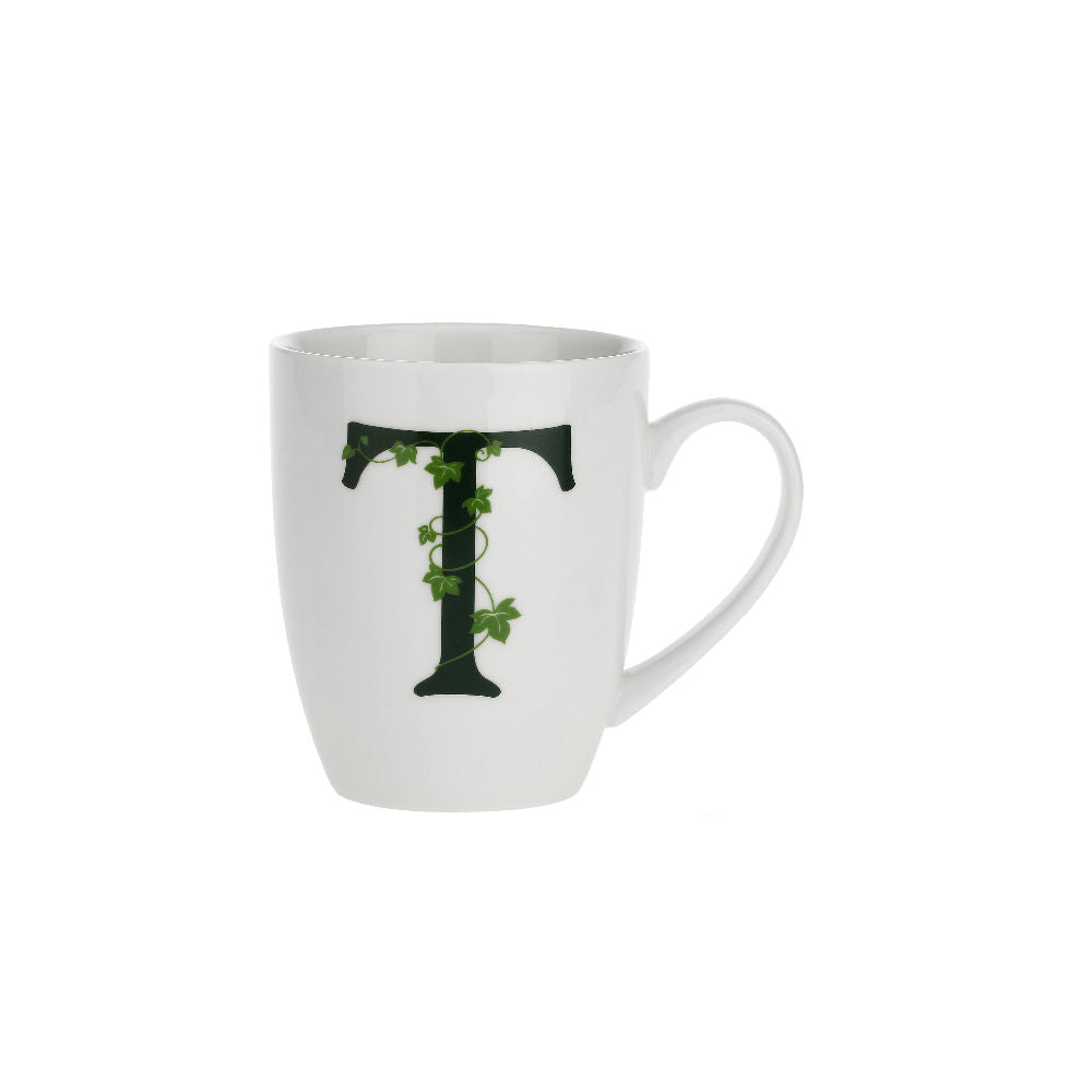 La Porcellana Bianca Tazza Mug Iniziale T Porcellana 380cc