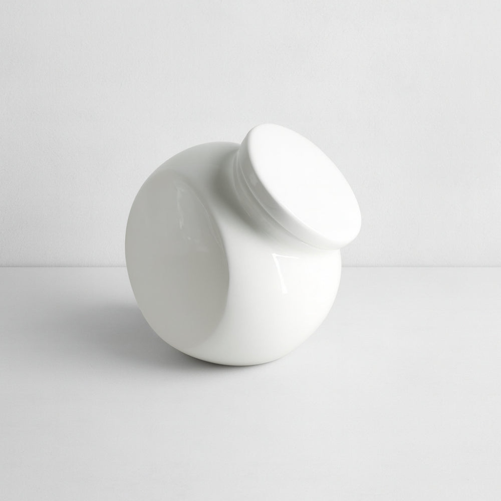 La Porcellana Bianca biscottiera ceramica inclinata bianca 3,5 L