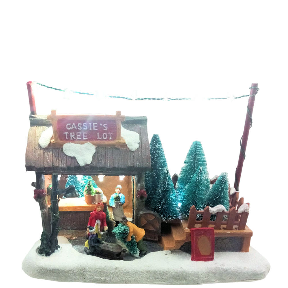 Lamart Noel Carillon Natale Natalizio 26x18cm Cassie'S Tree Con Melodia E Luci A Led