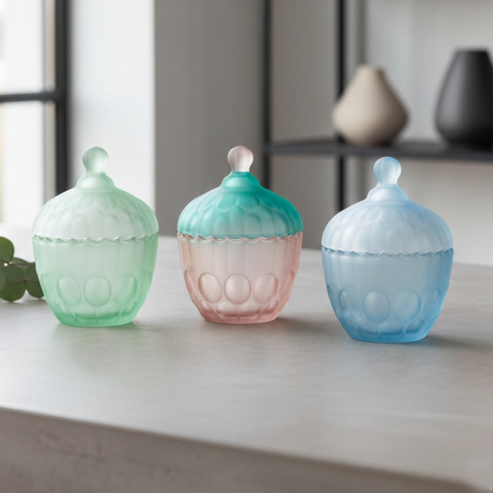 Madrhélen Paris Scatola Potiche in Vetro Bubble H 14x9 cm