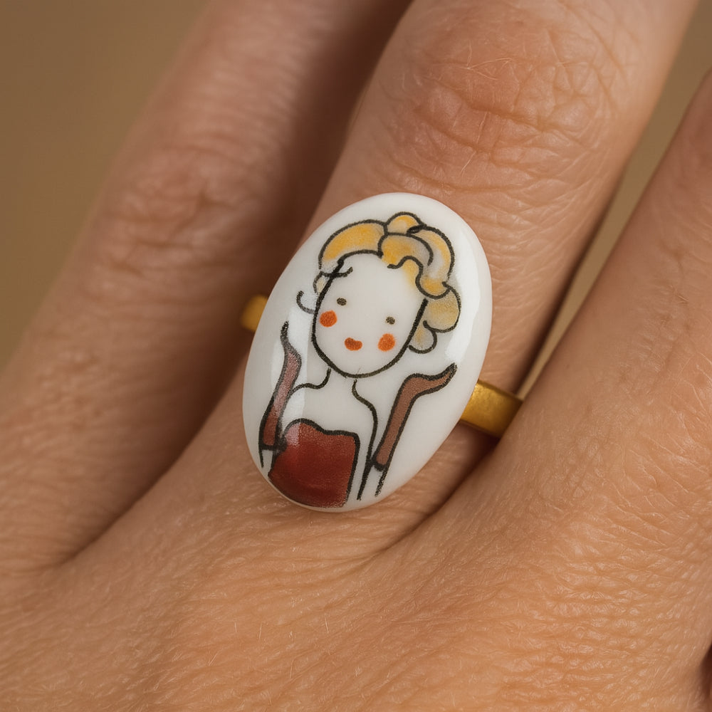 Manitas de Plata – Anello Marilyn Monroe Oro Donna