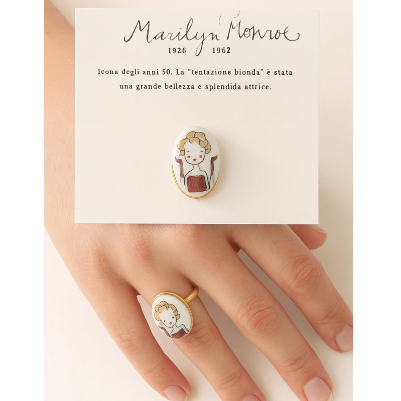 Manitas de Plata – Anello Marilyn Monroe Oro Donna